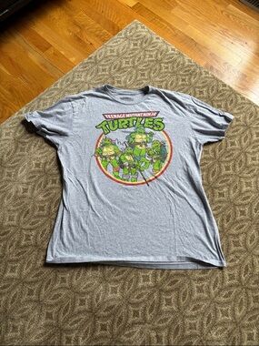 Nickelodeon Teenage Mutant Ninja Turtles Tee - Gray with Black Print